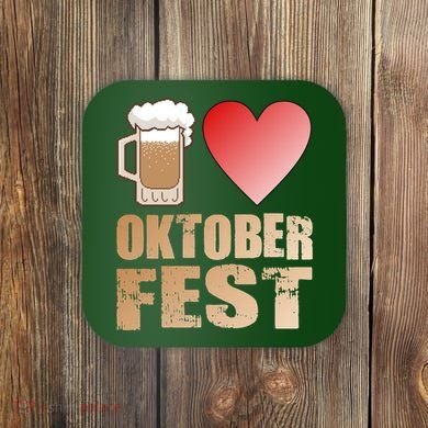 Love Beer Ocktoberfest Coaster