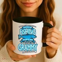 Love Being Grammy More Than Fishing Coffee Mug thumb 3