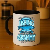 Love Being Grammy More Than Fishing Coffee Mug thumb 4