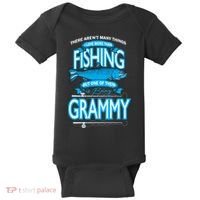 Love Being Grammy More Than Fishing Baby Bodysuit thumb 0
