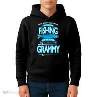 Love Being Grammy More Than Fishing Kids Hoodie thumb 4
