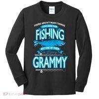 Love Being Grammy More Than Fishing Kids Long Sleeve Shirt thumb 0