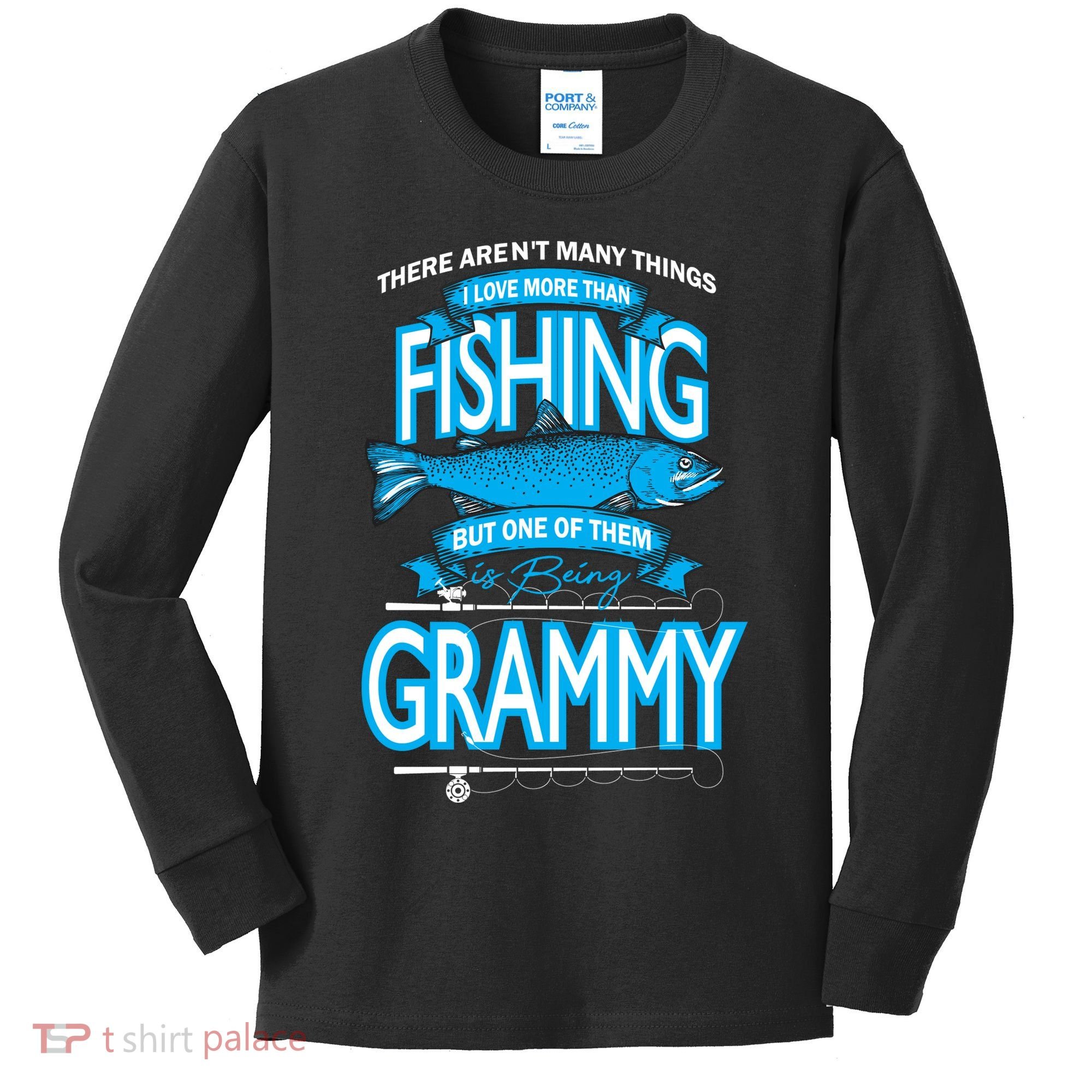 Love Being Grammy More Than Fishing Kids Long Sleeve Shirt
