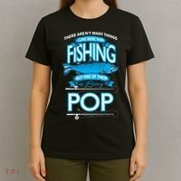 Love Being Pop More Than Fishing T-Shirt thumb 4