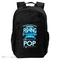 Love Being Pop More Than Fishing Backpack thumb 0