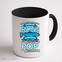 Love Being Pop More Than Fishing Coffee Mug thumb 1