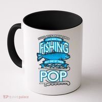 Love Being Pop More Than Fishing Coffee Mug thumb 0