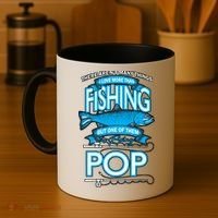 Love Being Pop More Than Fishing Coffee Mug thumb 4