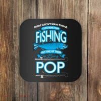 Love Being Pop More Than Fishing Coaster thumb 0
