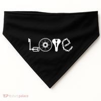 Love Bicycle Bike Cycling USA-Made Doggie Bandana thumb 0