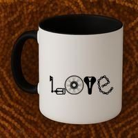 Love Bicycle Bike Cycling Coffee Mug thumb 2
