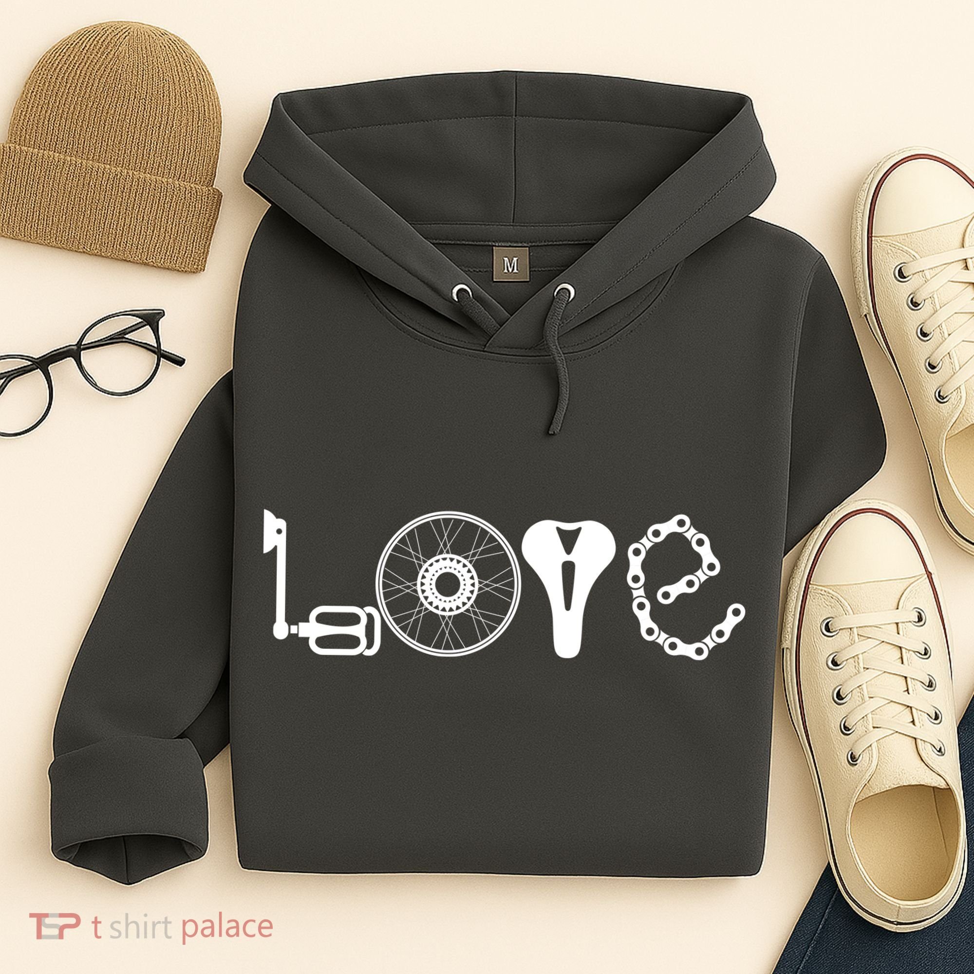 Love Bicycle Bike Cycling Hoodie