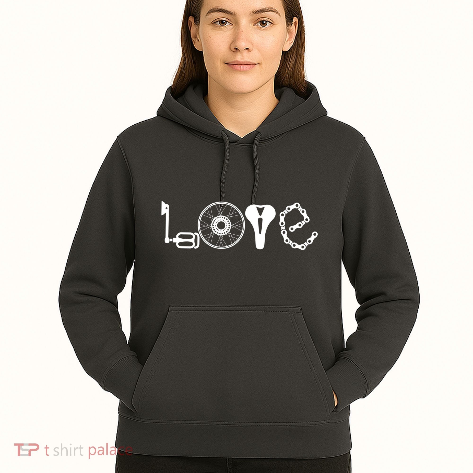 Love Bicycle Bike Cycling Hoodie