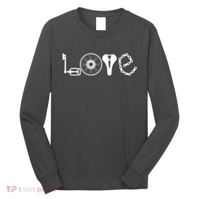 Love Bicycle Bike Cycling Long Sleeve Shirt