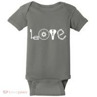 Love Bicycle Bike Cycling Baby Bodysuit thumb 0