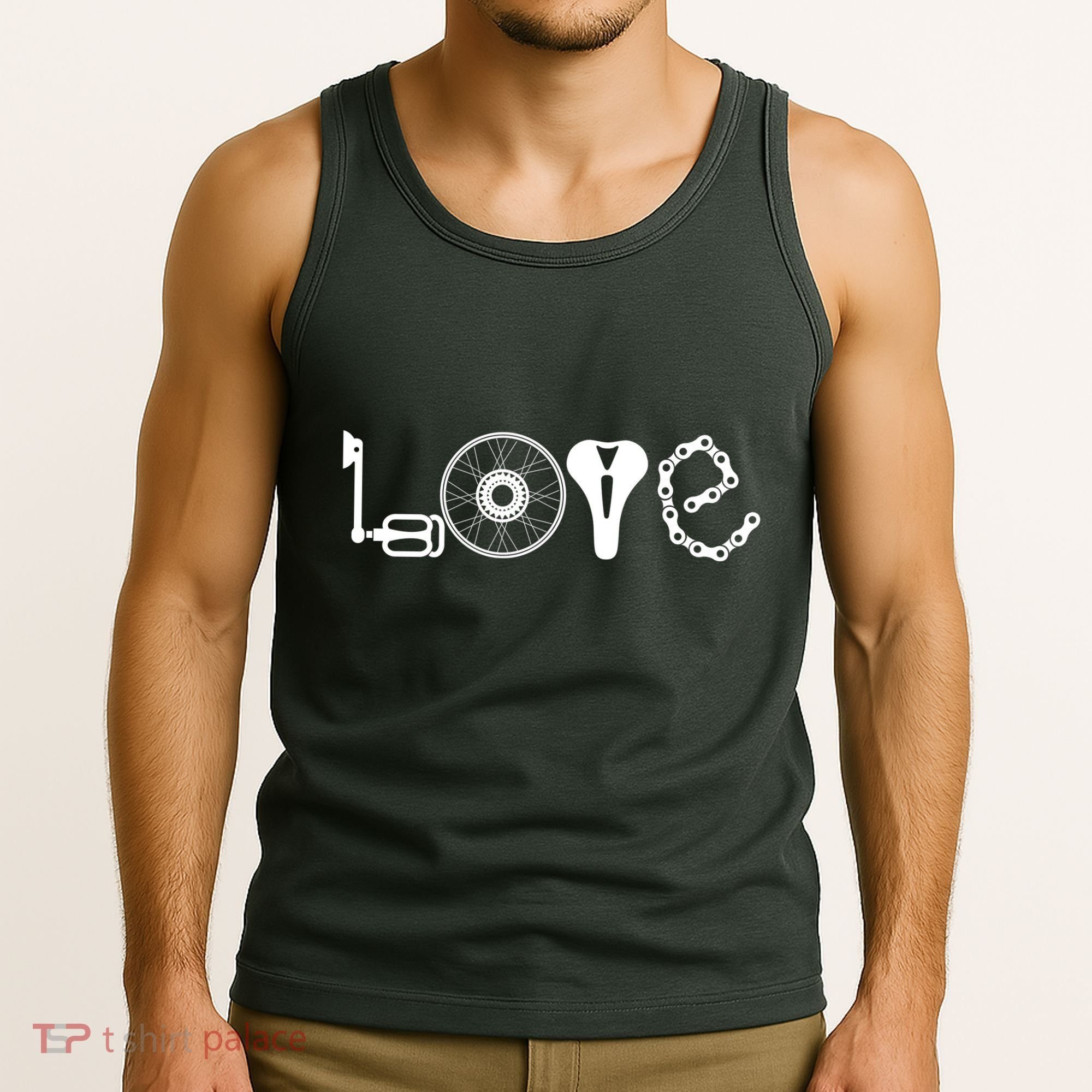 Love Bicycle Bike Cycling Tank Top