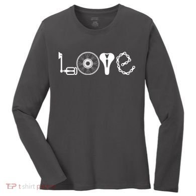 Love Bicycle Bike Cycling Women's Long Sleeve Shirt