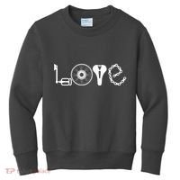 Love Bicycle Bike Cycling Kids Sweatshirt thumb 0