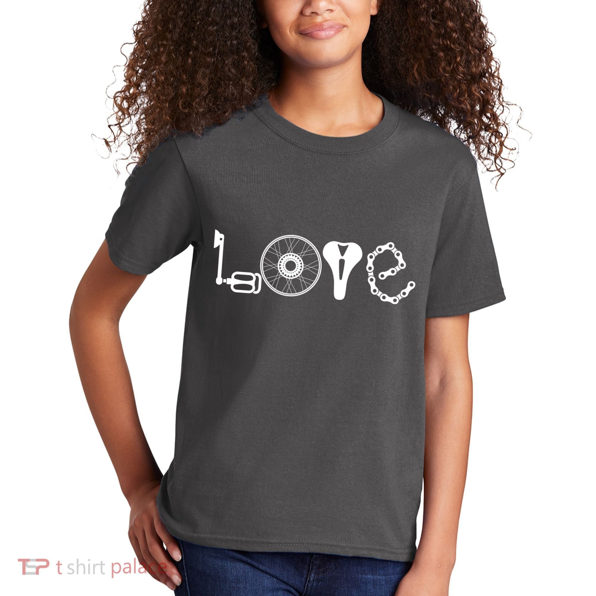 Love Bicycle Bike Cycling Kids T-Shirt