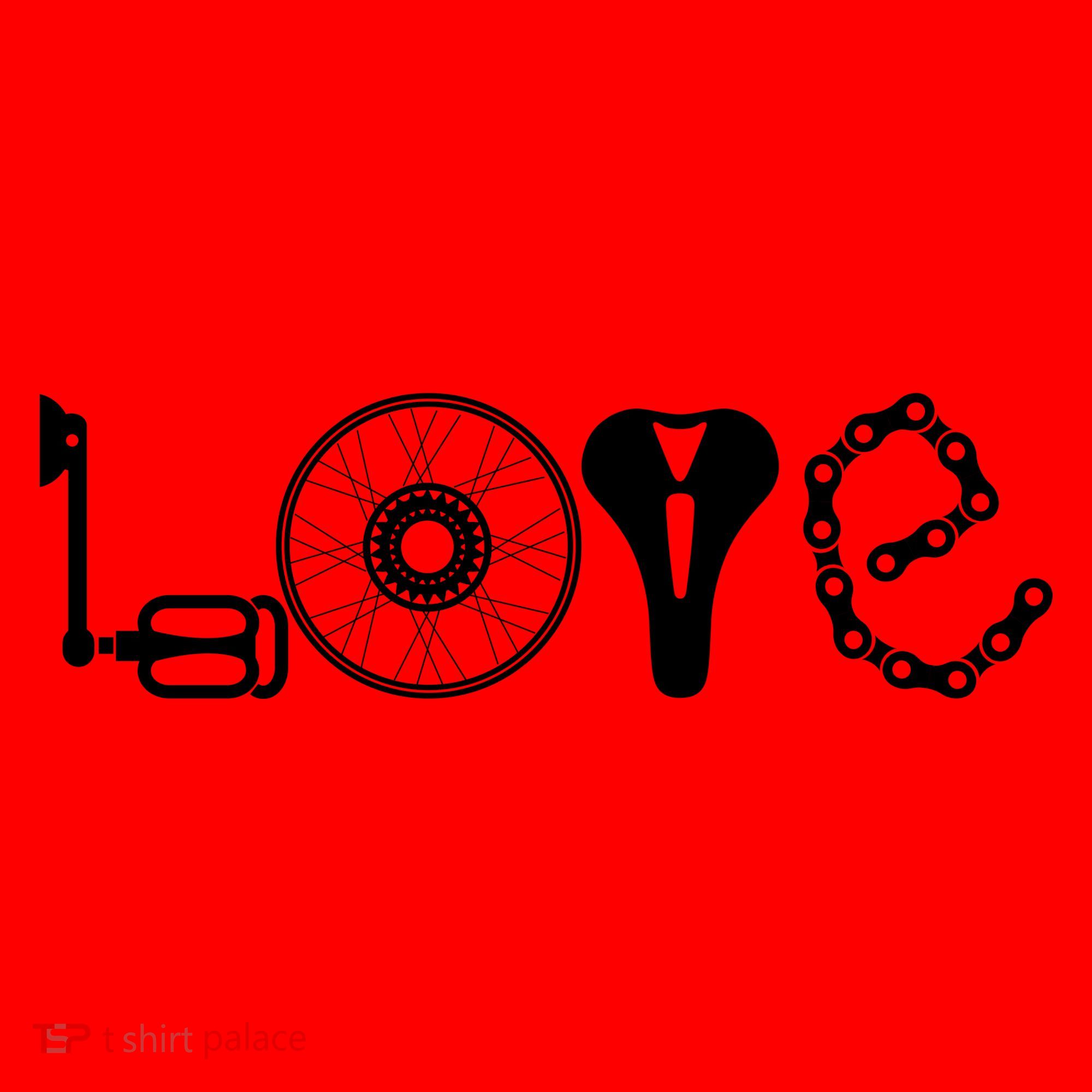 Love Bicycle Bike Cycling Santa Hat