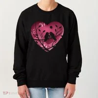 Love Birds Hollow Heart Women's Sweatshirt thumb 0