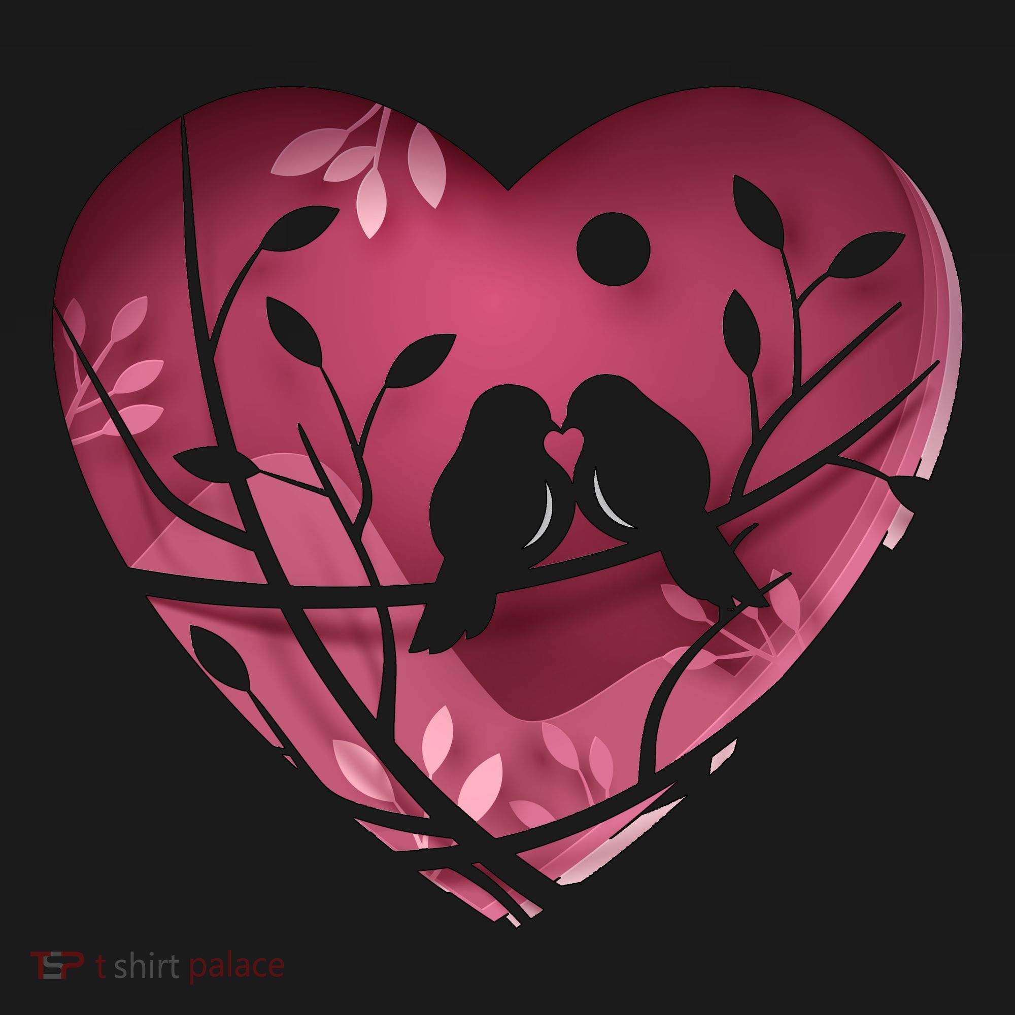 Love Birds Hollow Heart Doggie Tank