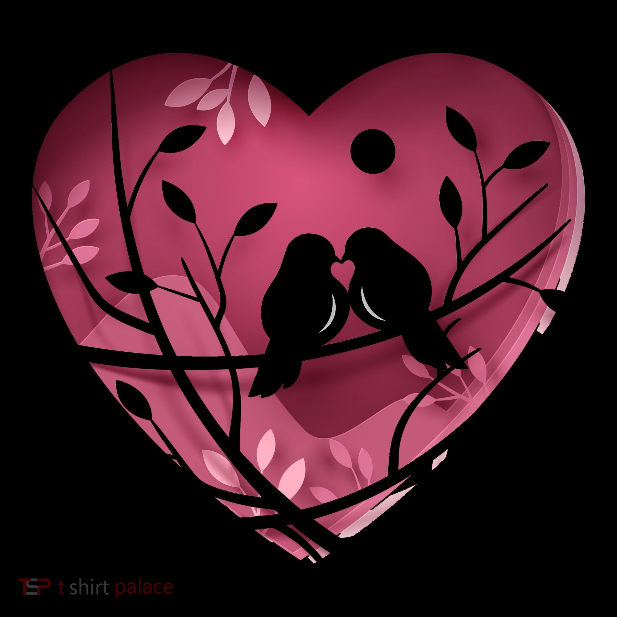Love Birds Hollow Heart Hoodie