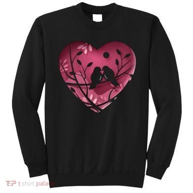 Love Birds Hollow Heart Sweatshirt