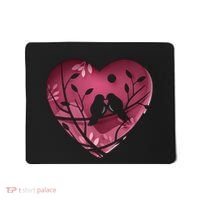 Love Birds Hollow Heart Mousepad thumb 0