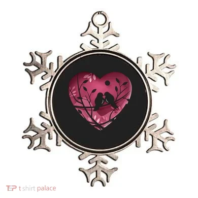 Love Birds Hollow Heart Ornament