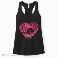 Love Birds Hollow Heart Women's Tank Top thumb 0