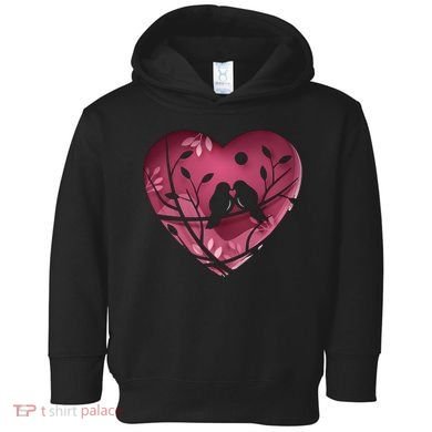 Love Birds Hollow Heart Toddler Hoodie