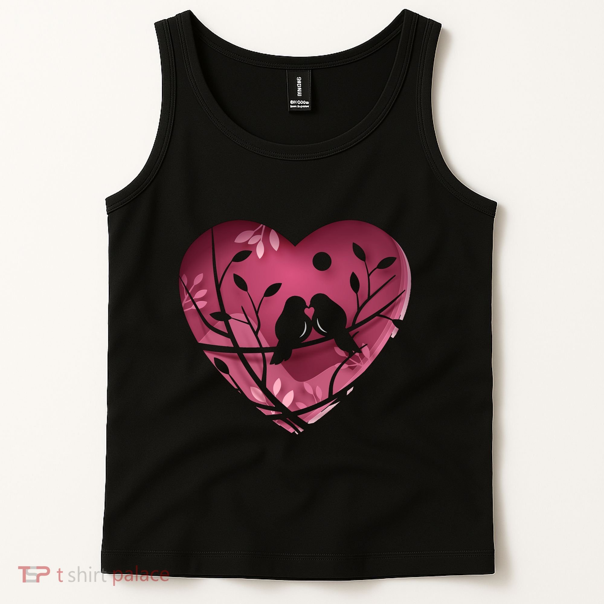 Love Birds Hollow Heart Tank Top