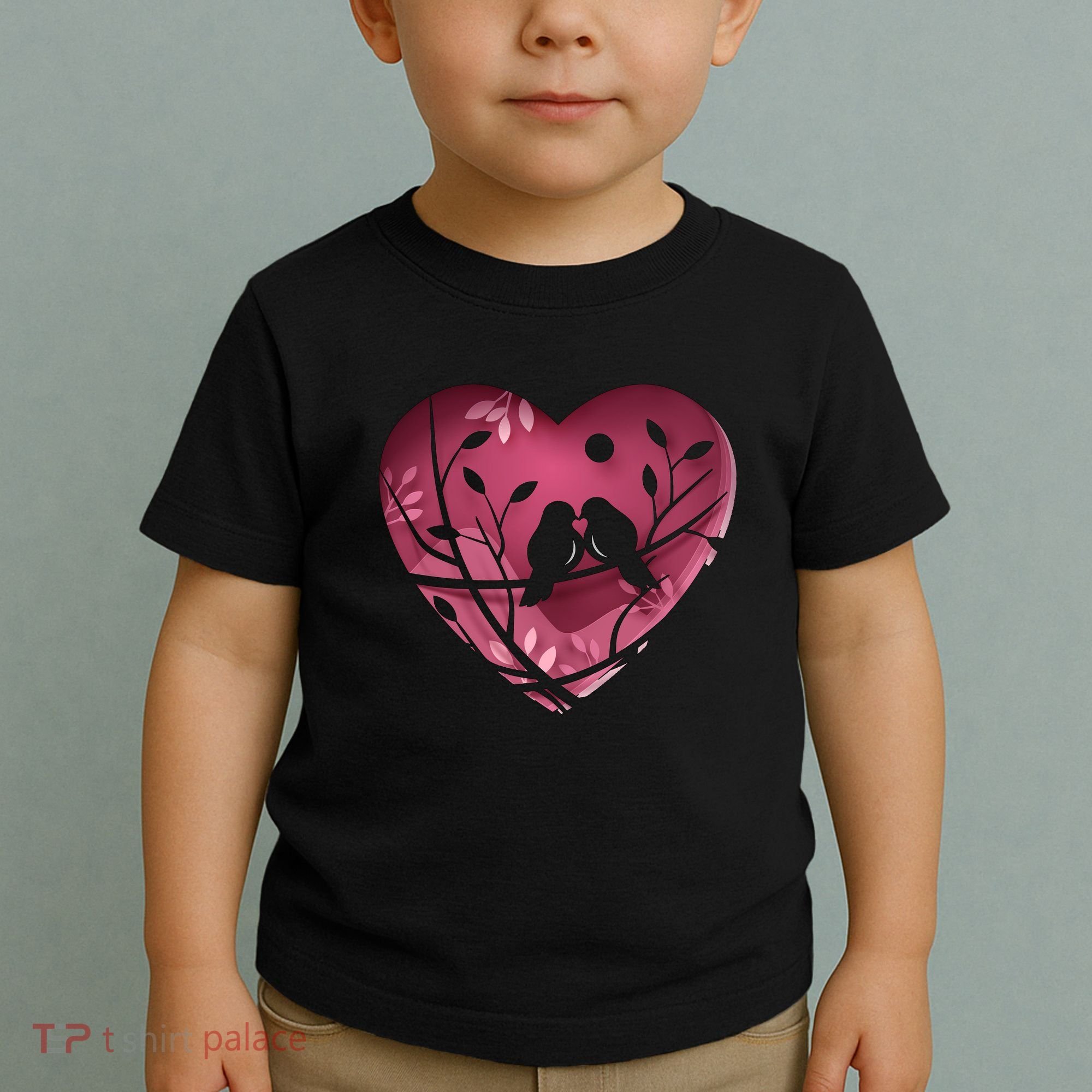 Love Birds Hollow Heart Toddler T-Shirt
