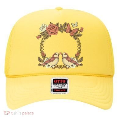 Love Birds Vintage Heart Frame Hat