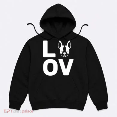 Love Boston Terrier Hoodie