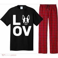 Love Boston Terrier  Pajama Set thumb 0