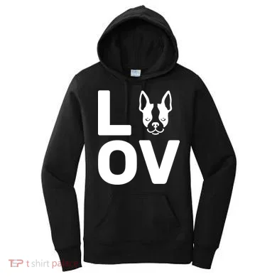 Love Boston Terrier  Women's Hoodie