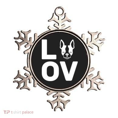 Love Boston Terrier  Ornament