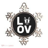 Love Boston Terrier  Ornament thumb 0
