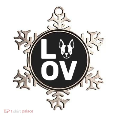 Love Boston Terrier  Ornament