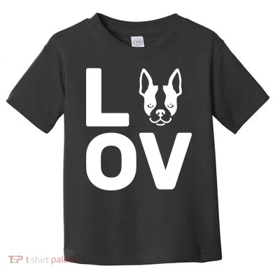 Love Boston Terrier Toddler T-Shirt