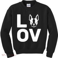 Love Boston Terrier  Kids Sweatshirt thumb 0