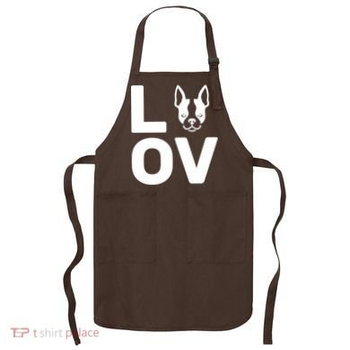 Love Boston Terrier  Apron