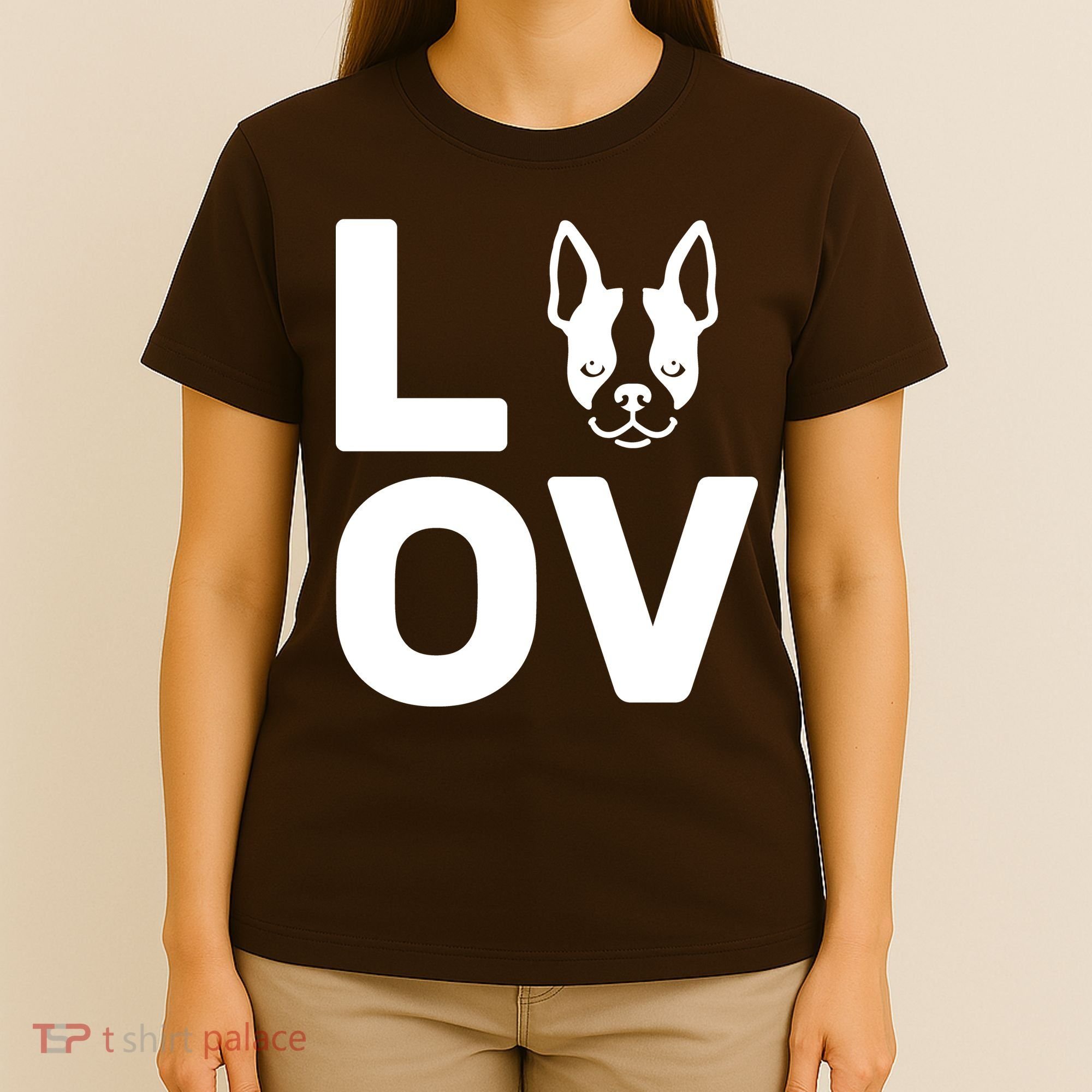 Love Boston Terrier  T-Shirt