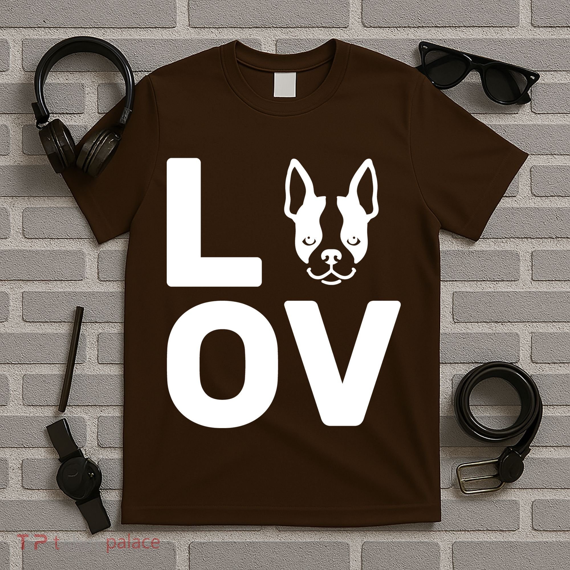 Love Boston Terrier  T-Shirt