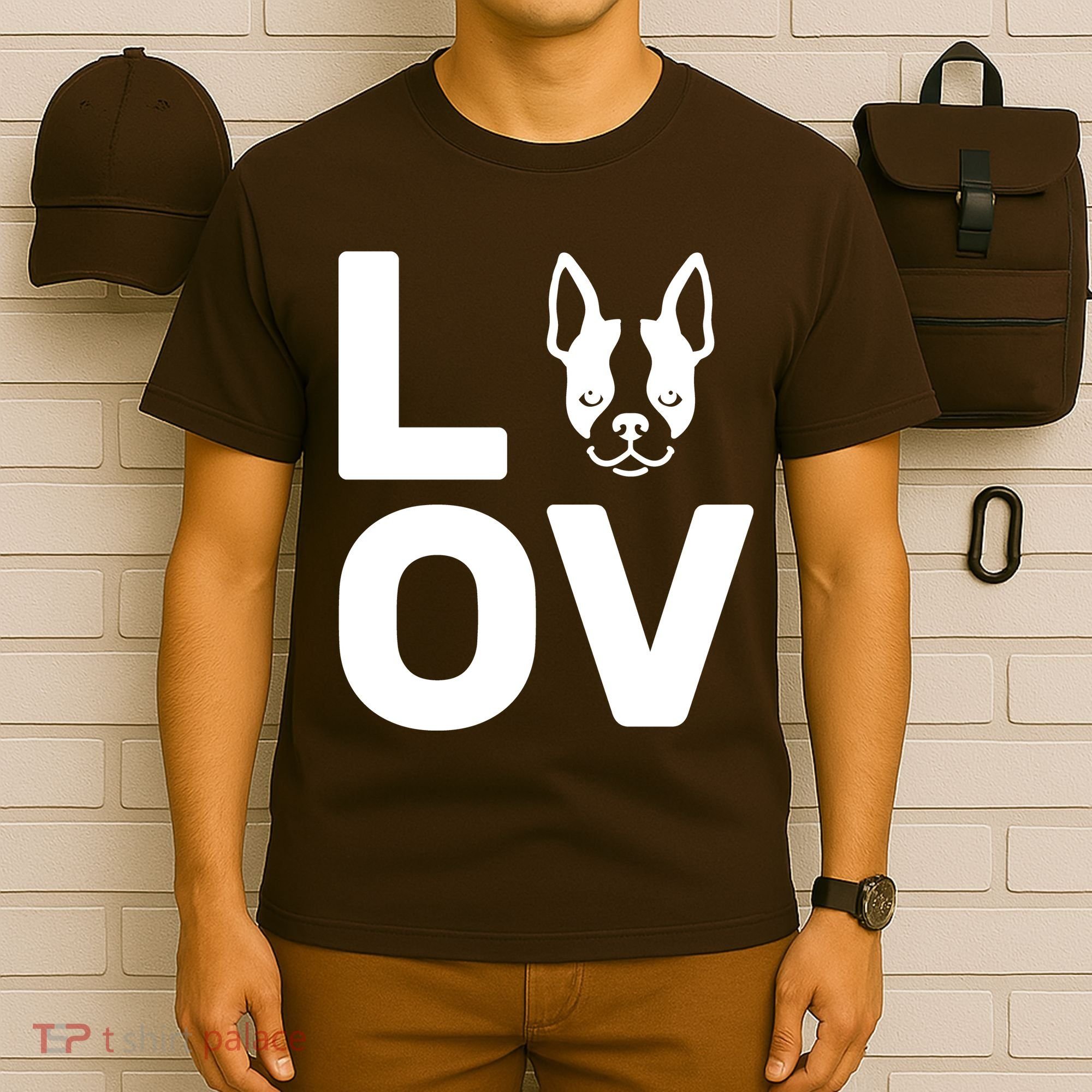Love Boston Terrier  T-Shirt
