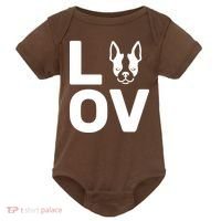 Love Boston Terrier  Baby Bodysuit thumb 0