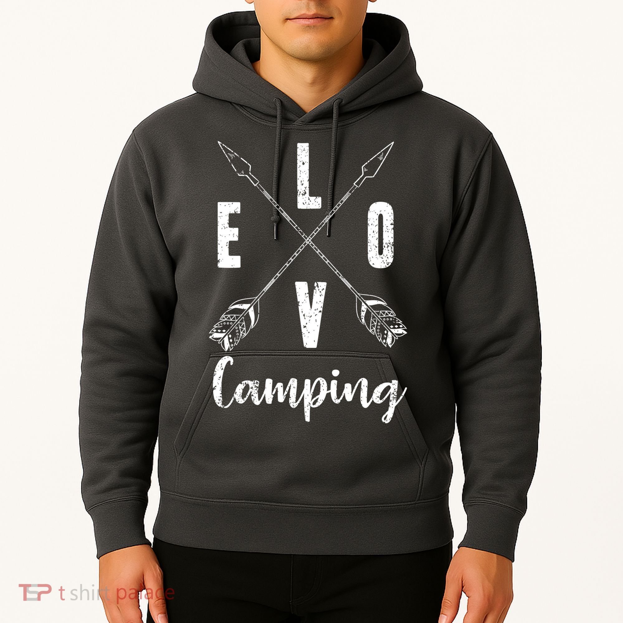 Love Camping Arrows Hoodie