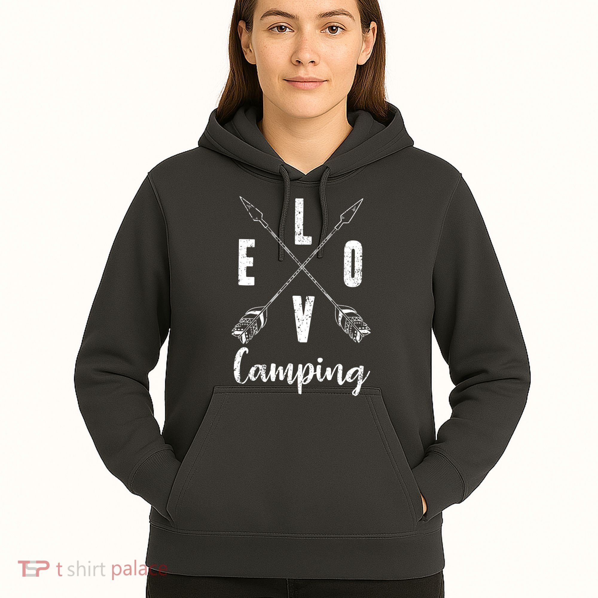 Love Camping Arrows Hoodie